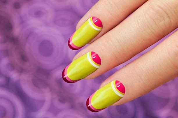 Color Block Magic nails