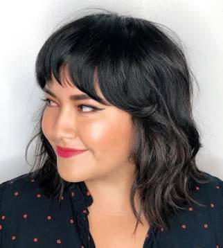 Shoulder Length with Bangs