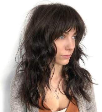Wavy Hair with Bangs