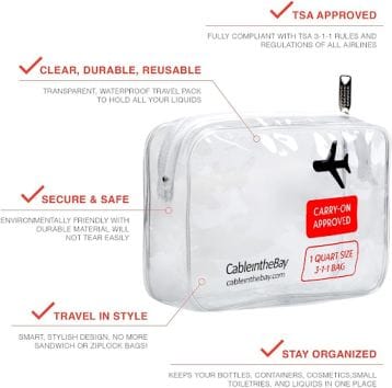 TSA approved clear bag
